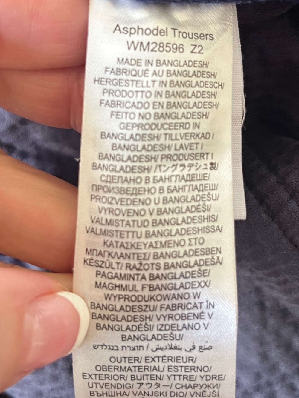 Seasalt Cornwall Asphodel Navy Blue Crop Wide Leg Corduroy Pants Size 10 - Picture 8 of 9